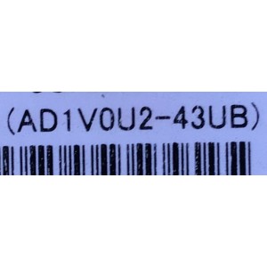 MAIN PARA SMART TV PHILIPS 4K RESOLUCION (3840 x 2160) UHD CON HDR / NUMERO DE PARTE AD1V0U2-43UB / BAD780G0201 / AD1V0011 / D200011782 /  DISPLAY HV430QUB-F70 / PANEL BOEI430WQ1 / MODELO 43PFL5766/F7